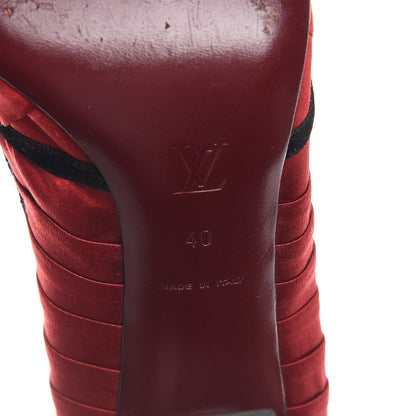 Louis Vuitton Satin Balmoral Pumps 40 Red 8 of 10
