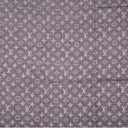 Louis Vuitton Silk Wool Monogram Denim Shawl Blue 1 of 5