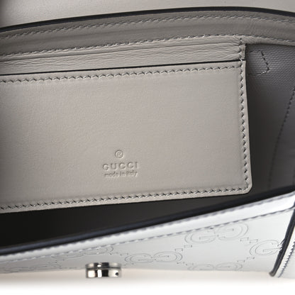 Gucci Guccissima Mirror Effect Mini Crossbody Silver Sphinx 7 of 14