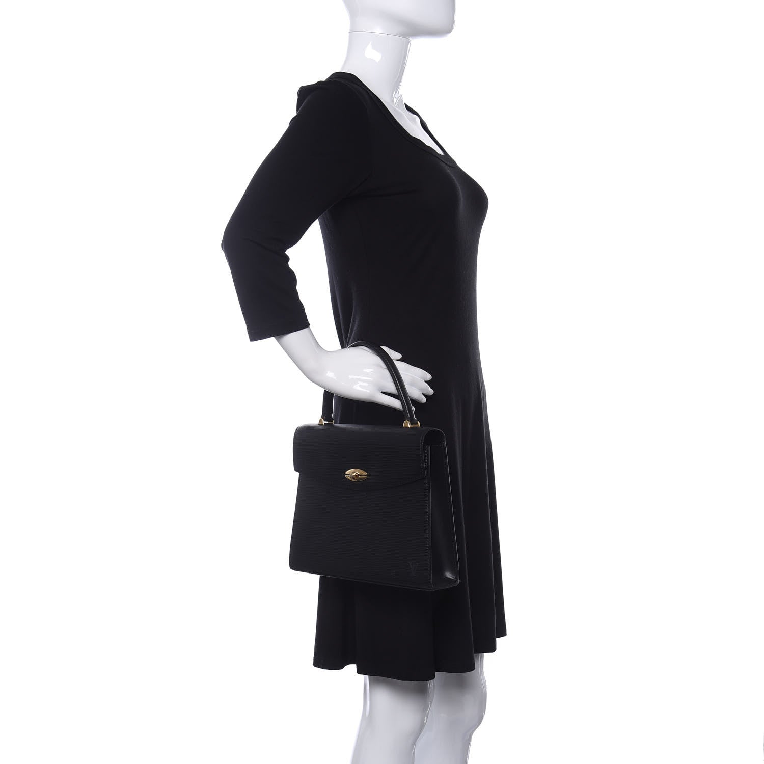 Louis Vuitton Epi Malesherbes Black 2 of 11