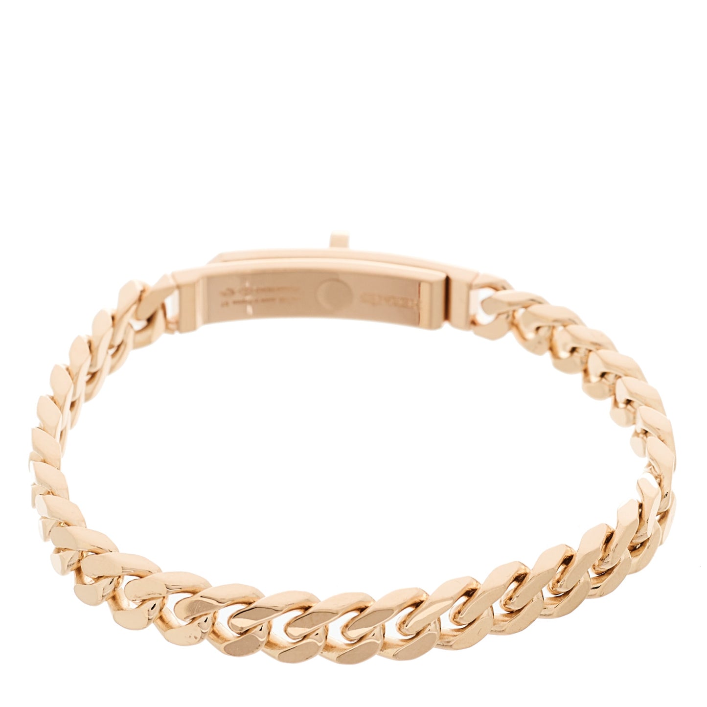 18K Rose Gold Diamond PM Kelly Gourmette Bracelet ST