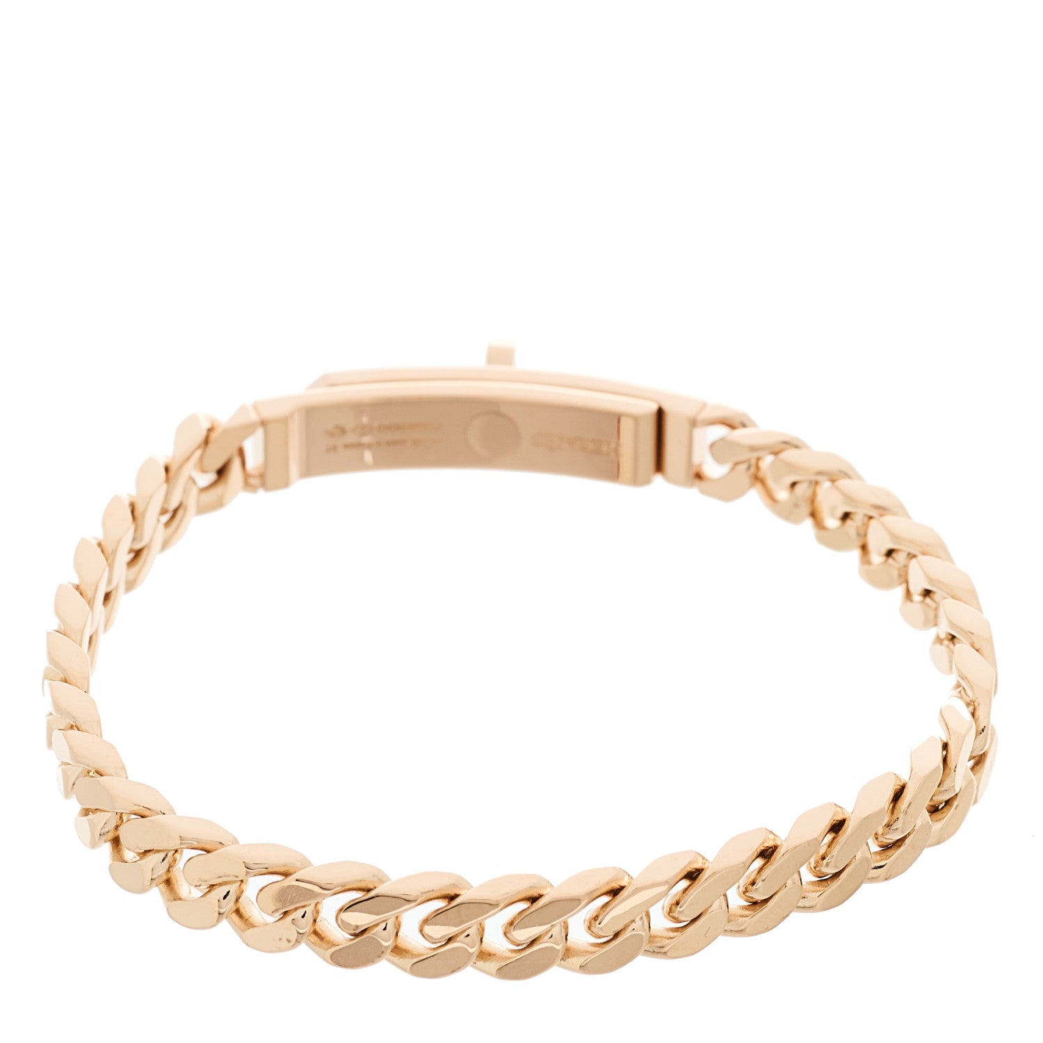 Hermes 18K Rose Gold Diamond PM Kelly Gourmette Bracelet ST 2 of 4