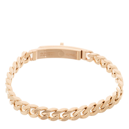 Hermes 18K Rose Gold Diamond PM Kelly Gourmette Bracelet ST 2 of 4