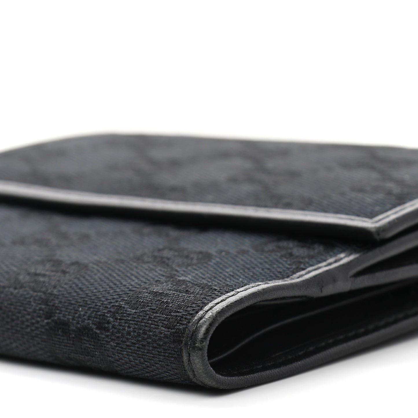 Monogram Flap Wallet Black