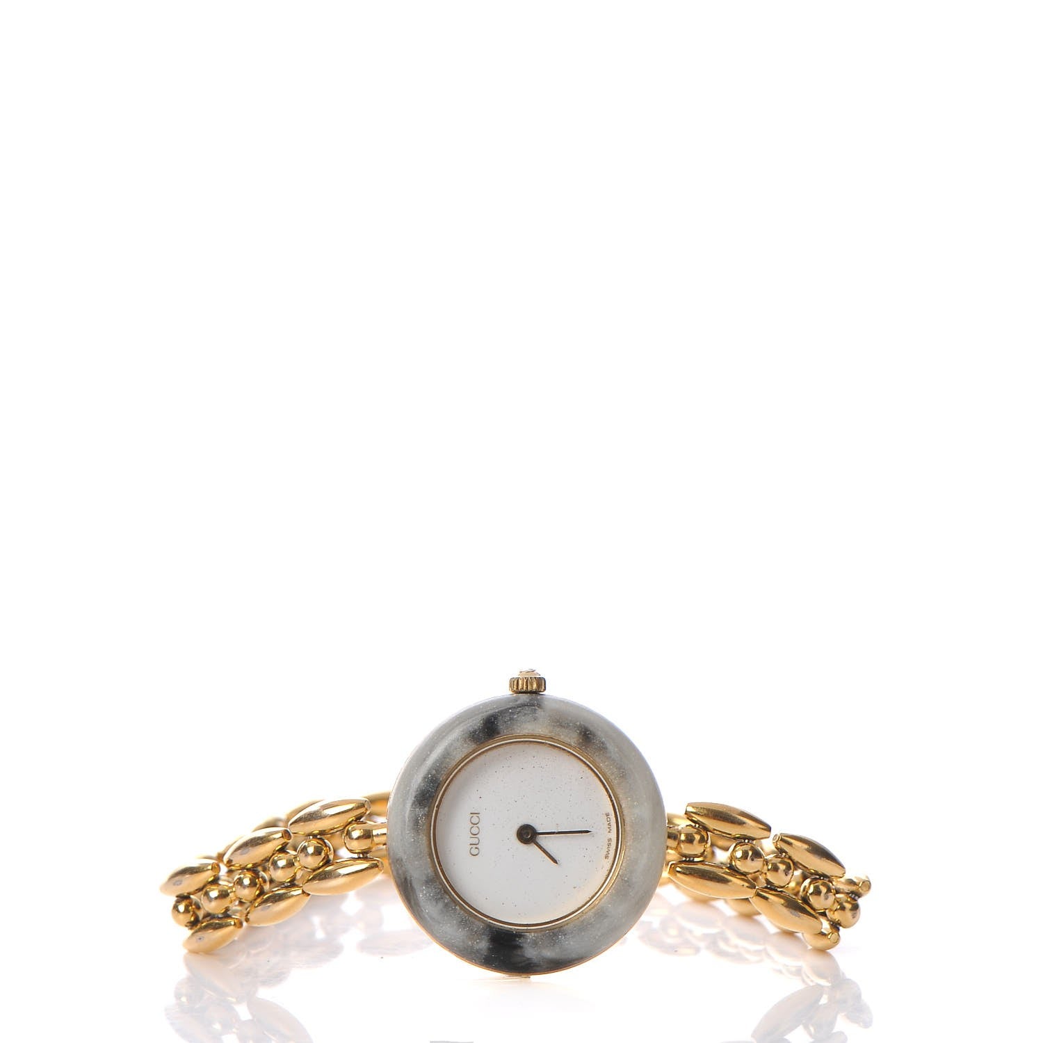 Gucci Stainless Steel 26mm Rice Link Interchangeable Bezel Quartz Watch 3 of 10