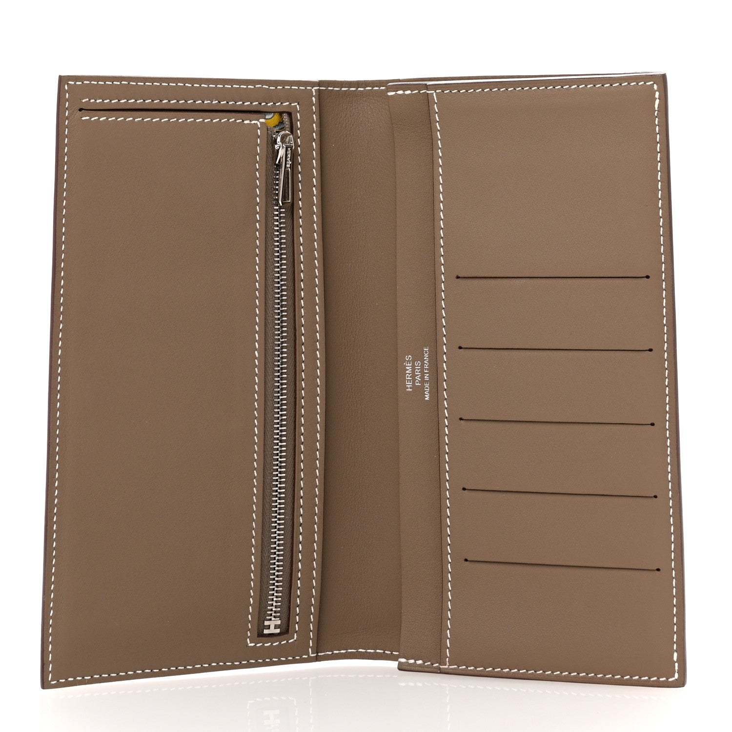 Hermes Swift Citizen Twill Long Wallet Etoupe 5 of 9