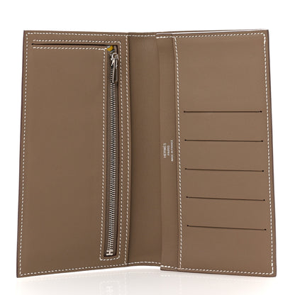 Hermes Swift Citizen Twill Long Wallet Etoupe 5 of 9