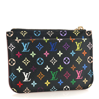 Louis Vuitton Monogram Multicolor Key Pouch Black Grenade 3 of 8