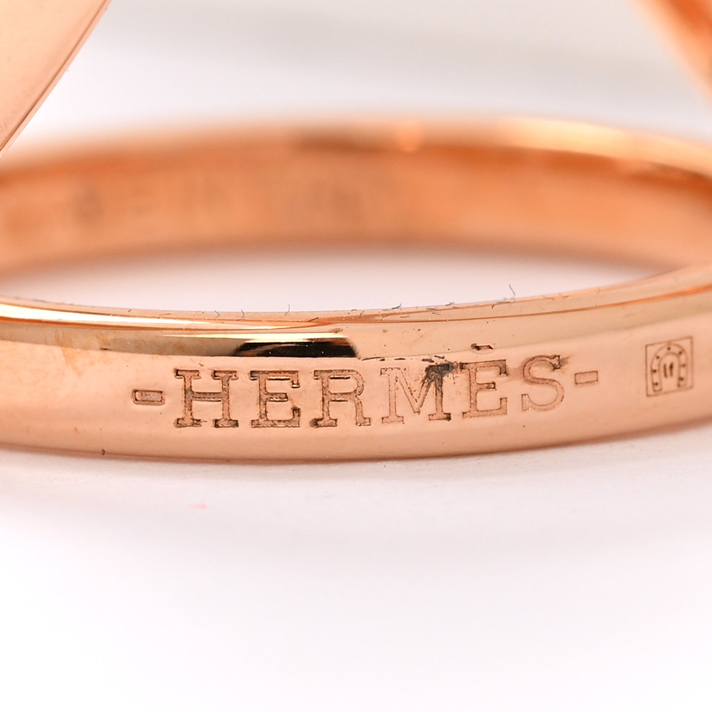 Permabrass Rose Gold Plated Trio Scarf Ring