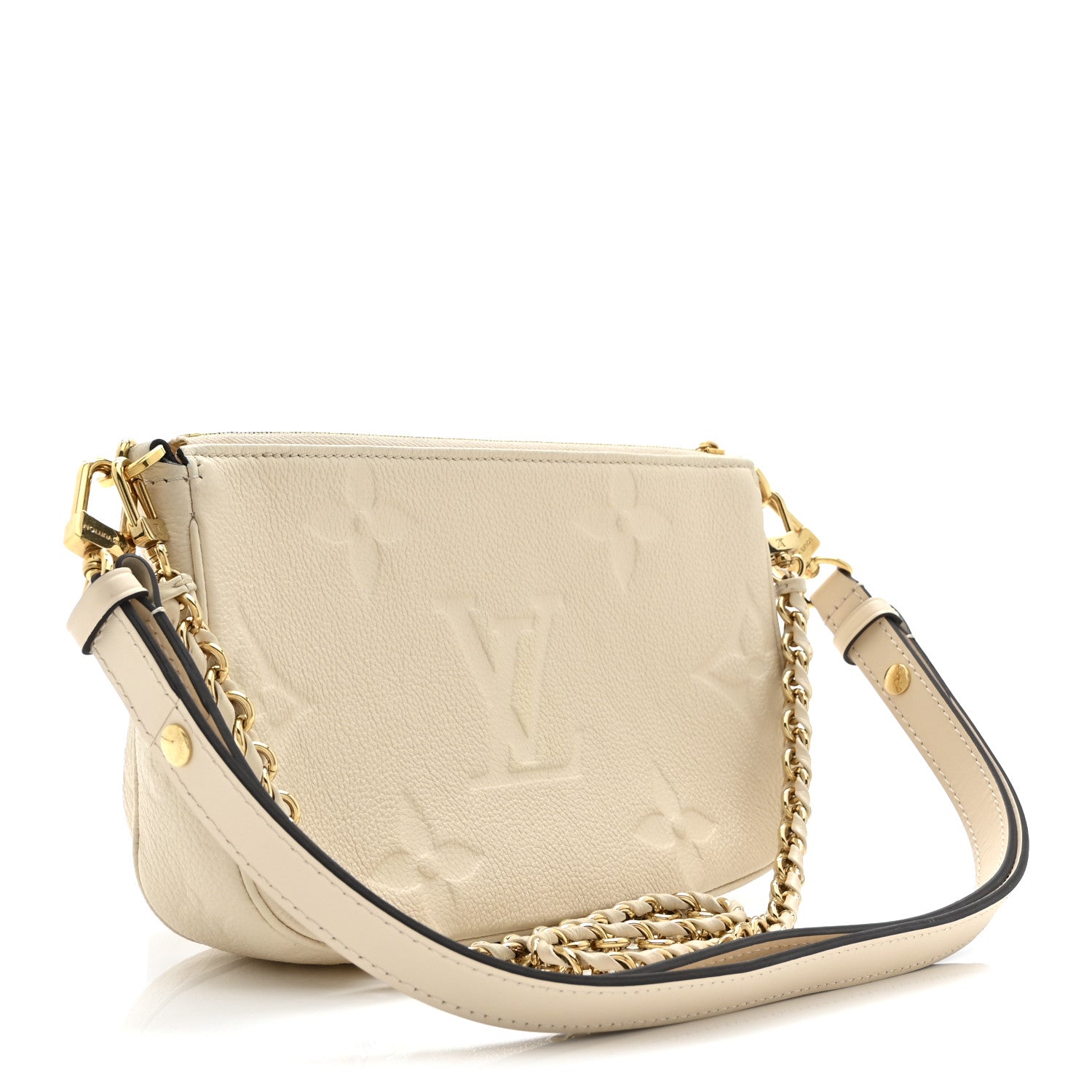 Louis Vuitton Empreinte Monogram Giant Multi Pochette Accessories Cream 3 of 10