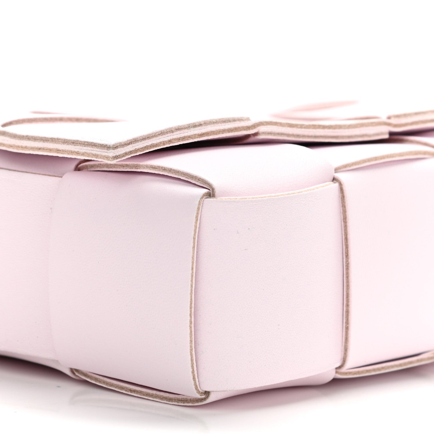 Bottega Veneta Lambskin Maxi Intrecciato Cassette Crossbody Bag Bliss Washed 8 of 9