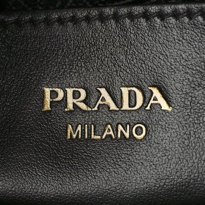 Prada Saffiano Soft Calfskin Small Zippered Tote Black 6 of 9