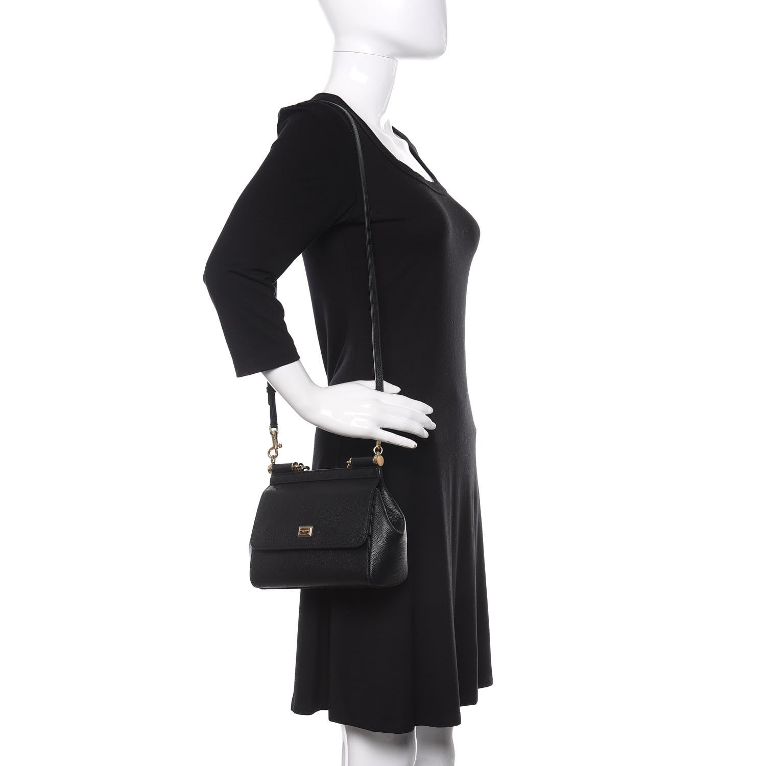 Dolce & Gabbana Dauphine Mini Miss Sicily Satchel Black 2 of 10