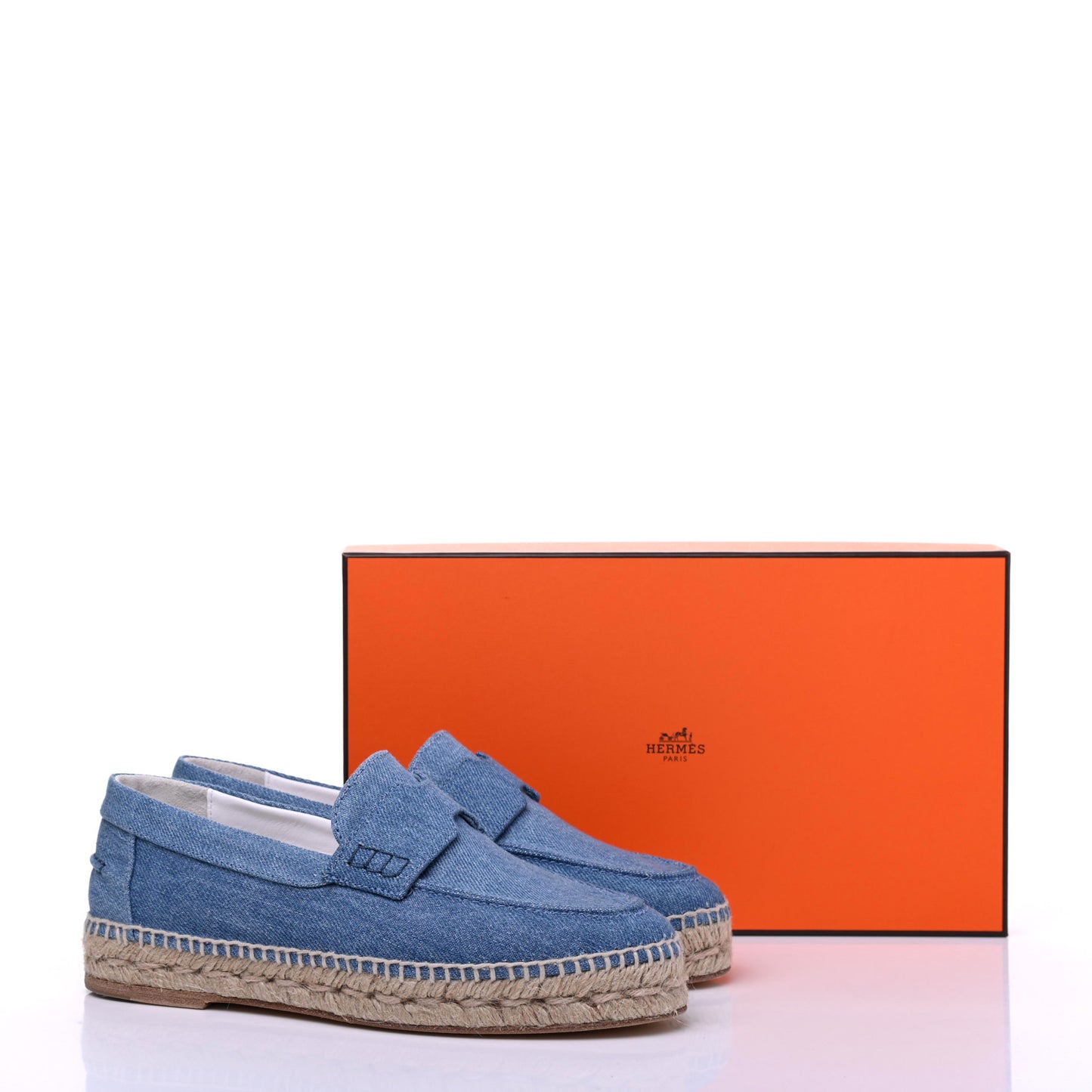 Denim Canvas Womens Trip Espadrilles 35 Bleu Clair