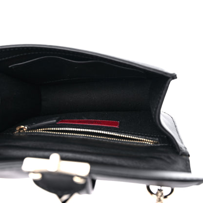 Valentino Garavani Vitello Small Glam Lock Rockstud Flap Black 5 of 9