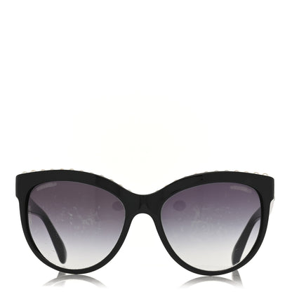 Chanel Freshwater Cultured Pearl Butterfly Sunglasses 6040-H Black 2 of 10