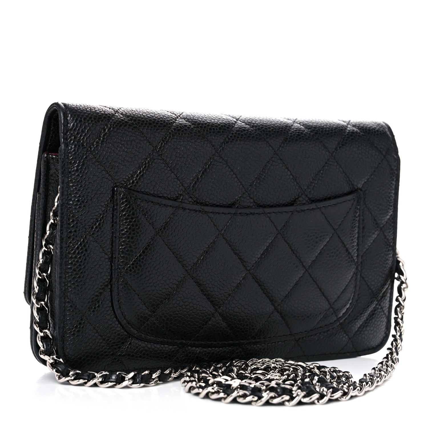 Chanel Caviar Quilted Wallet On Chain WOC Black 3 of 13