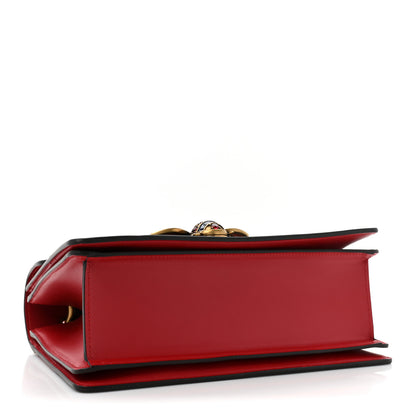 Gucci Calfskin Sylvie Web Small Queen Margaret Top Handle Bag Blue Agata Hibiscus Red Mystic White Sugar Pink 4 of 13
