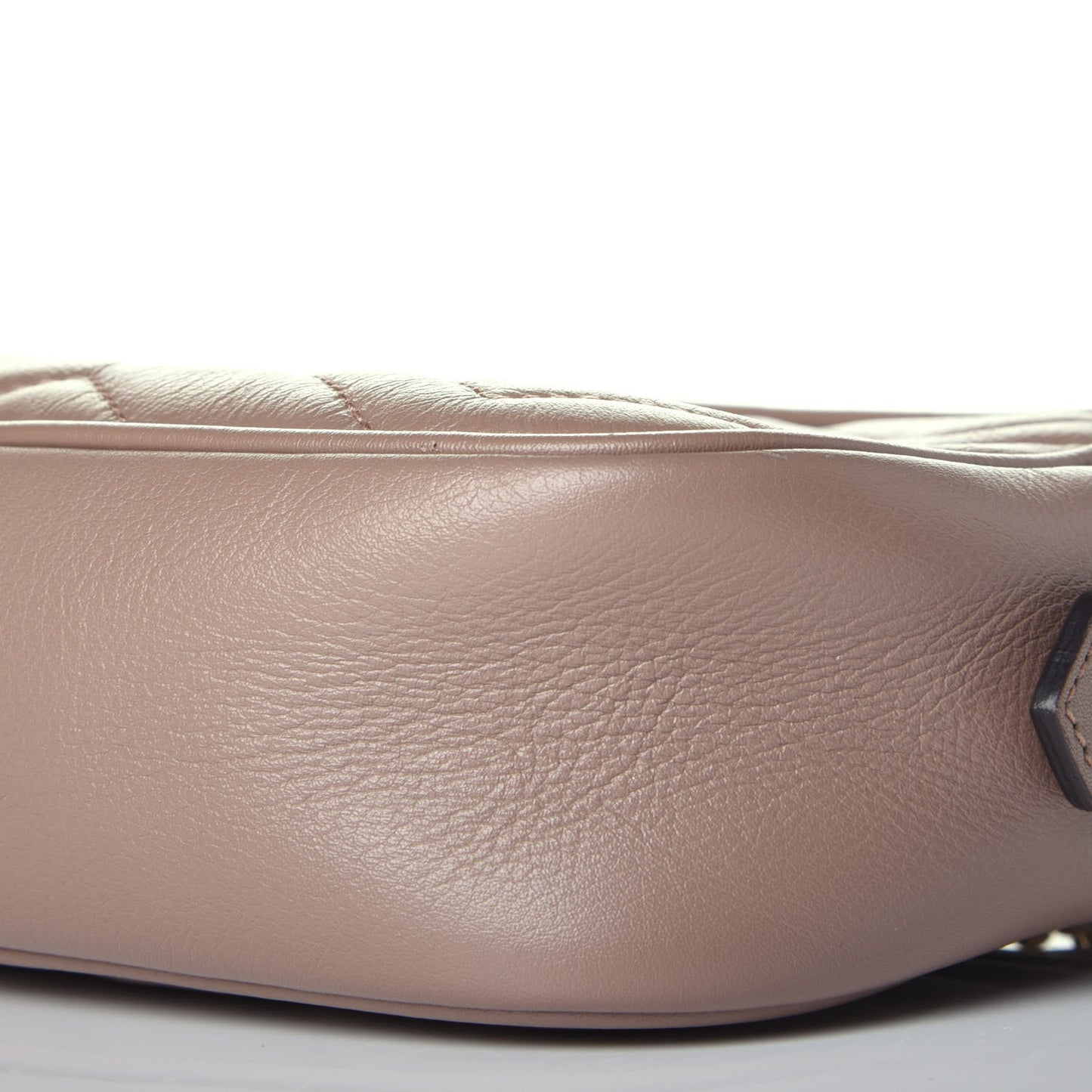 Calfskin Matelasse Mini GG Marmont Chain Shoulder Bag Porcelain Rose