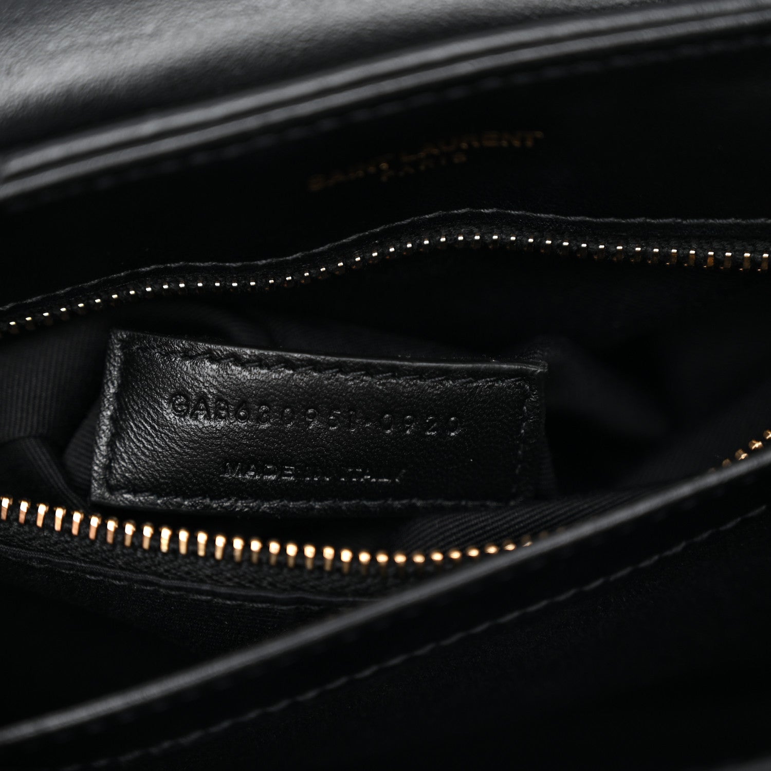 Saint Laurent Calfskin Y Quilted Monogram Toy Loulou Crossbody Bag Black 6 of 12