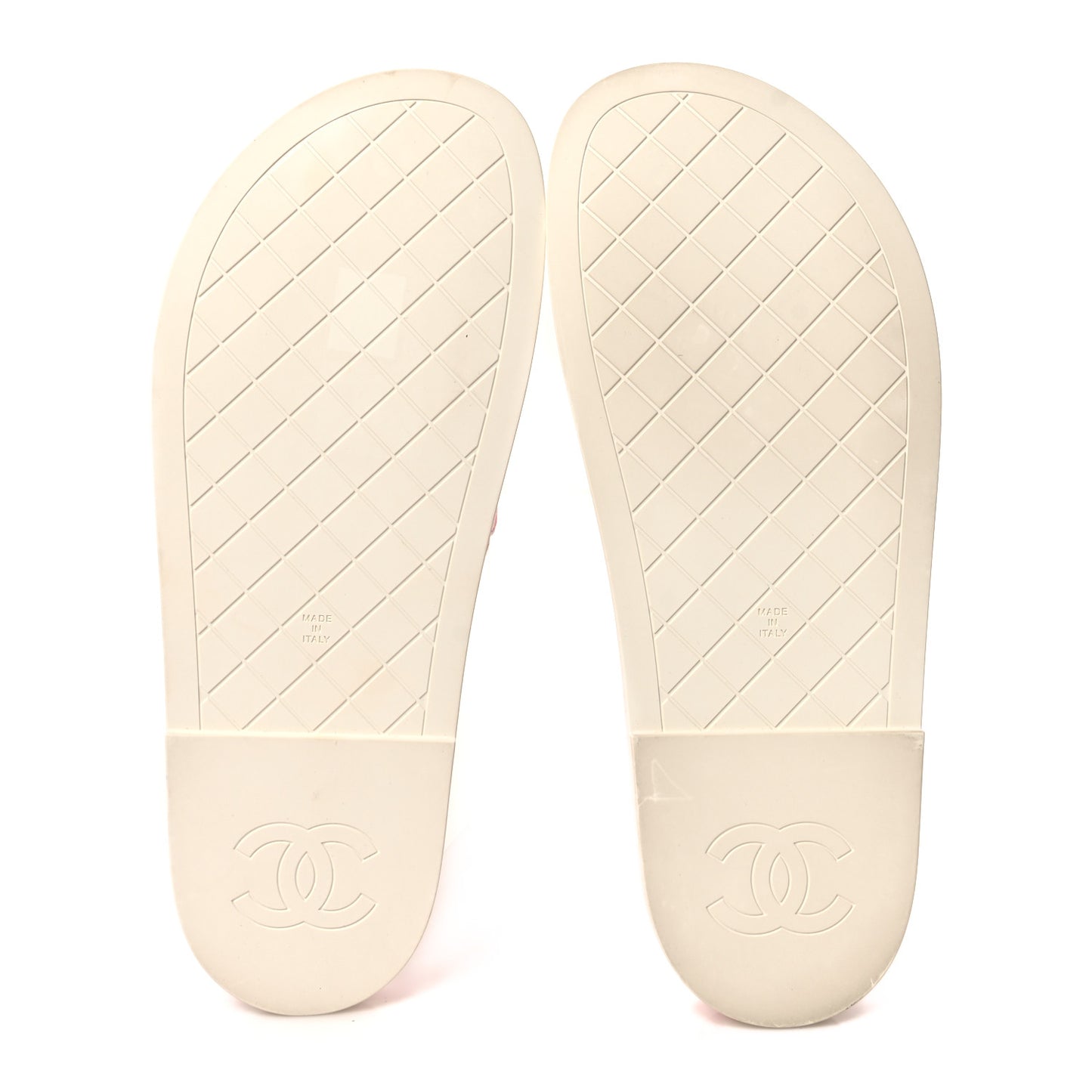 Printed Calfskin Velcro Dad Flat Mules 40 White Rose