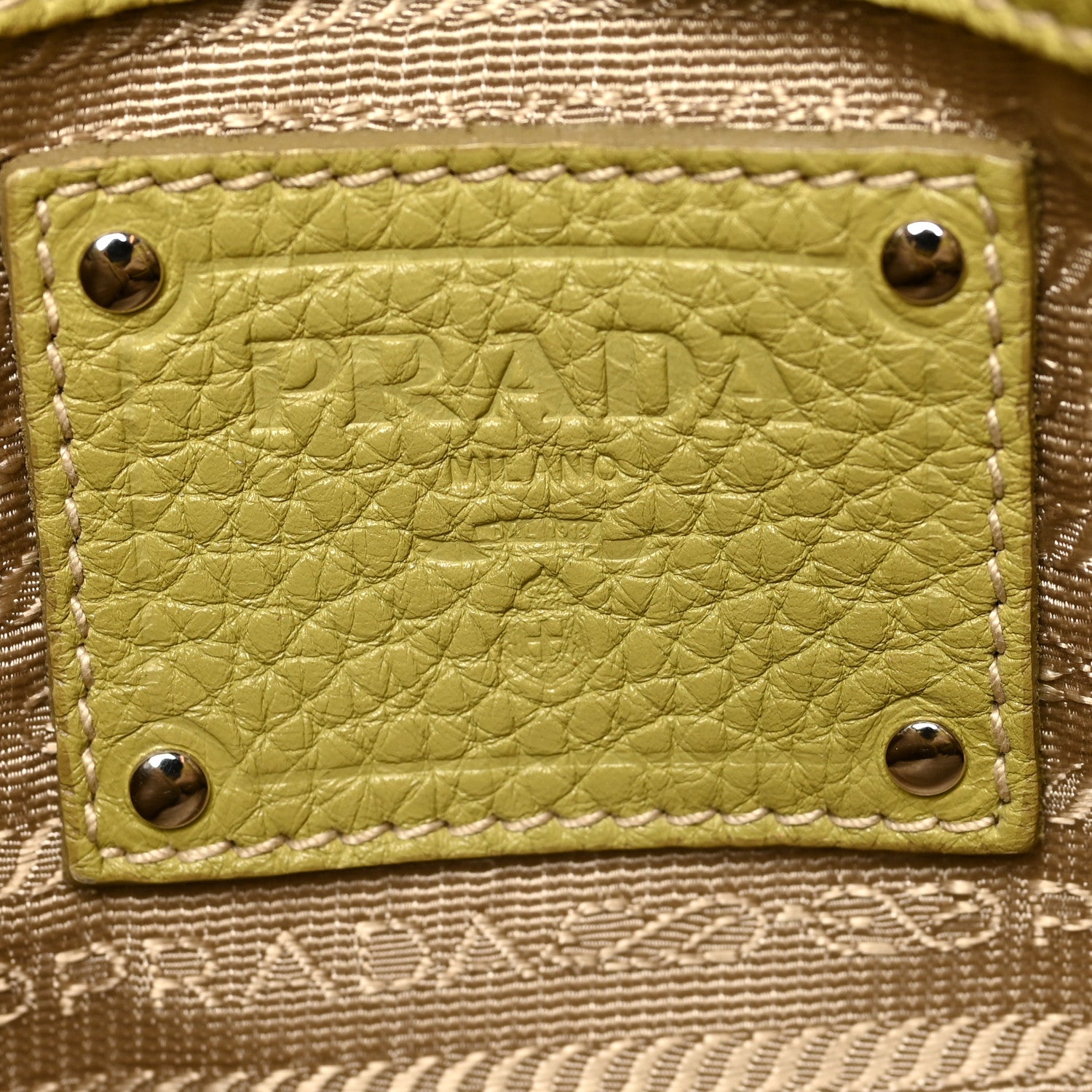 Prada Vitello Daino Shopping Tote Cedro 6 of 11