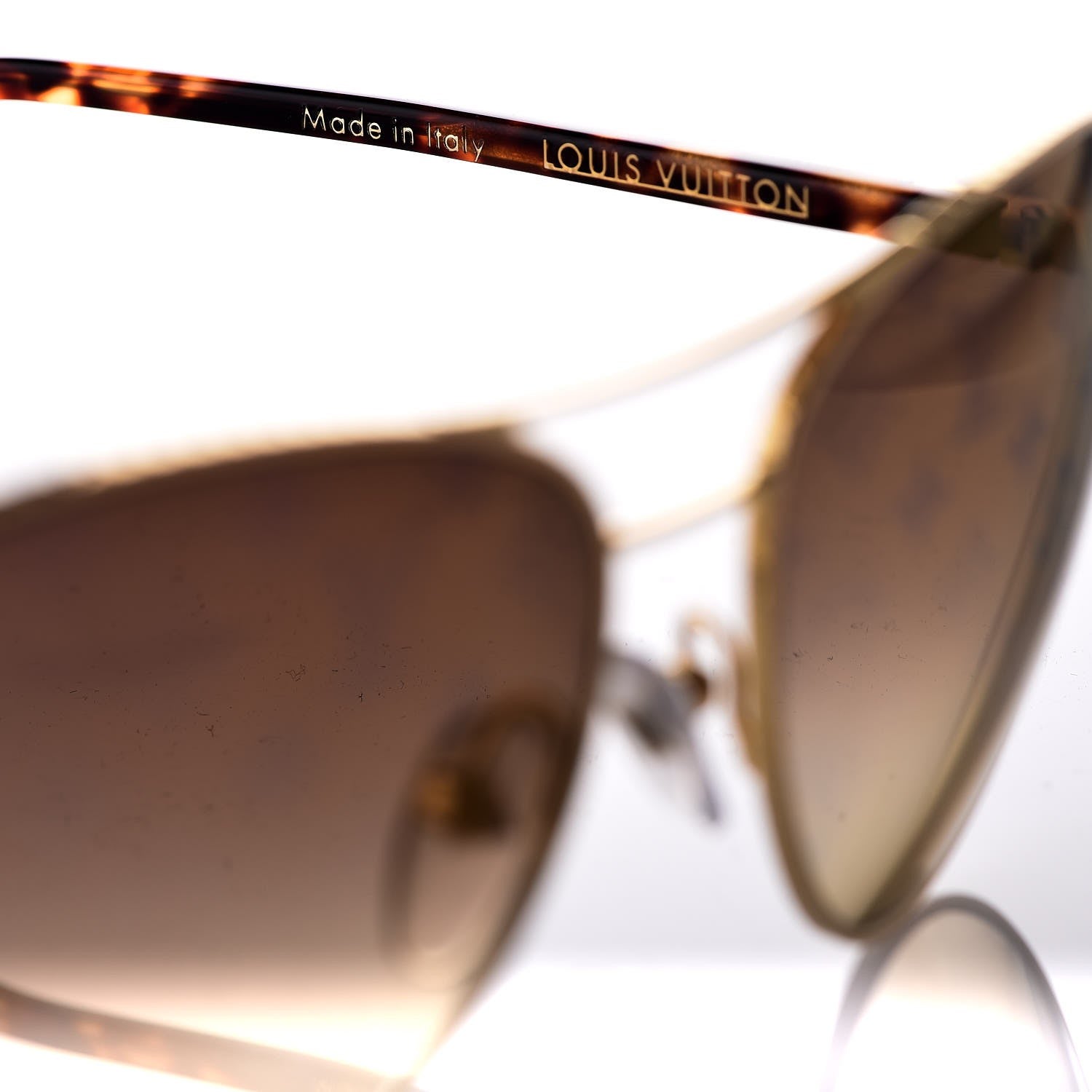 Louis Vuitton Conspiration Pilote Sunglasses Z0164U Gold 5 of 7