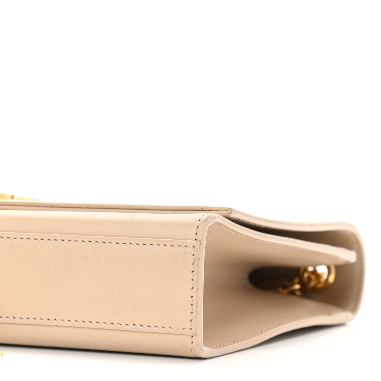 Saint Laurent Smooth Calfskin Medium Classic Monogram Kate Tassel Satchel Nude Powder 8 of 9