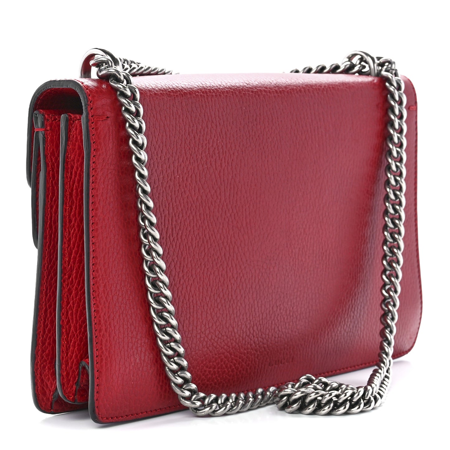Dollar Calfskin Swarovski Crystal Small Dionysus Shoulder Bag Hibiscus Red