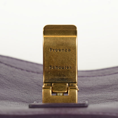 Proenza Schouler Lambskin PS1 Pouch Messenger Grape Jam 4 of 13