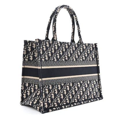 Christian Dior Oblique Medium Book Tote Blue Multicolor 3 of 10