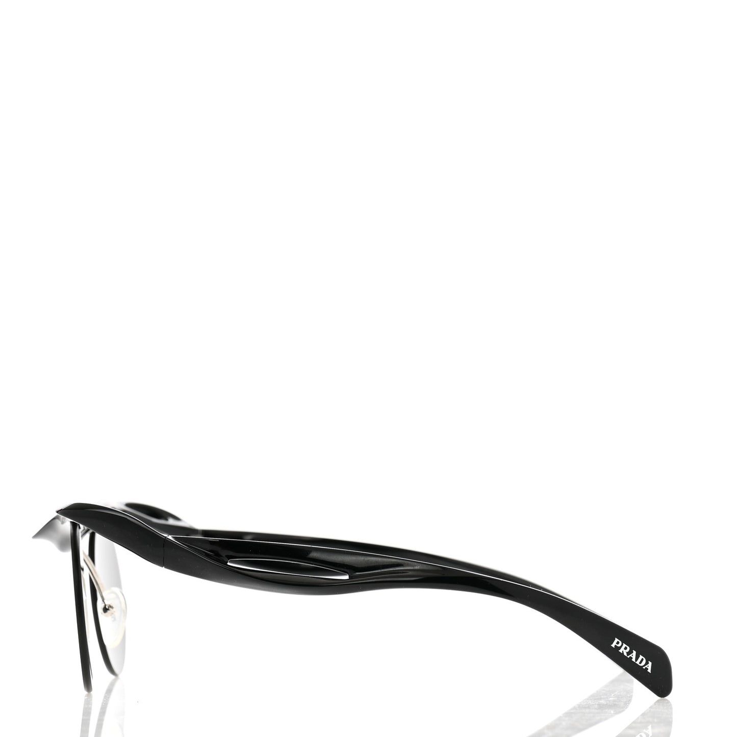 Acetate Rimless Sunglasses SPR A24 Black
