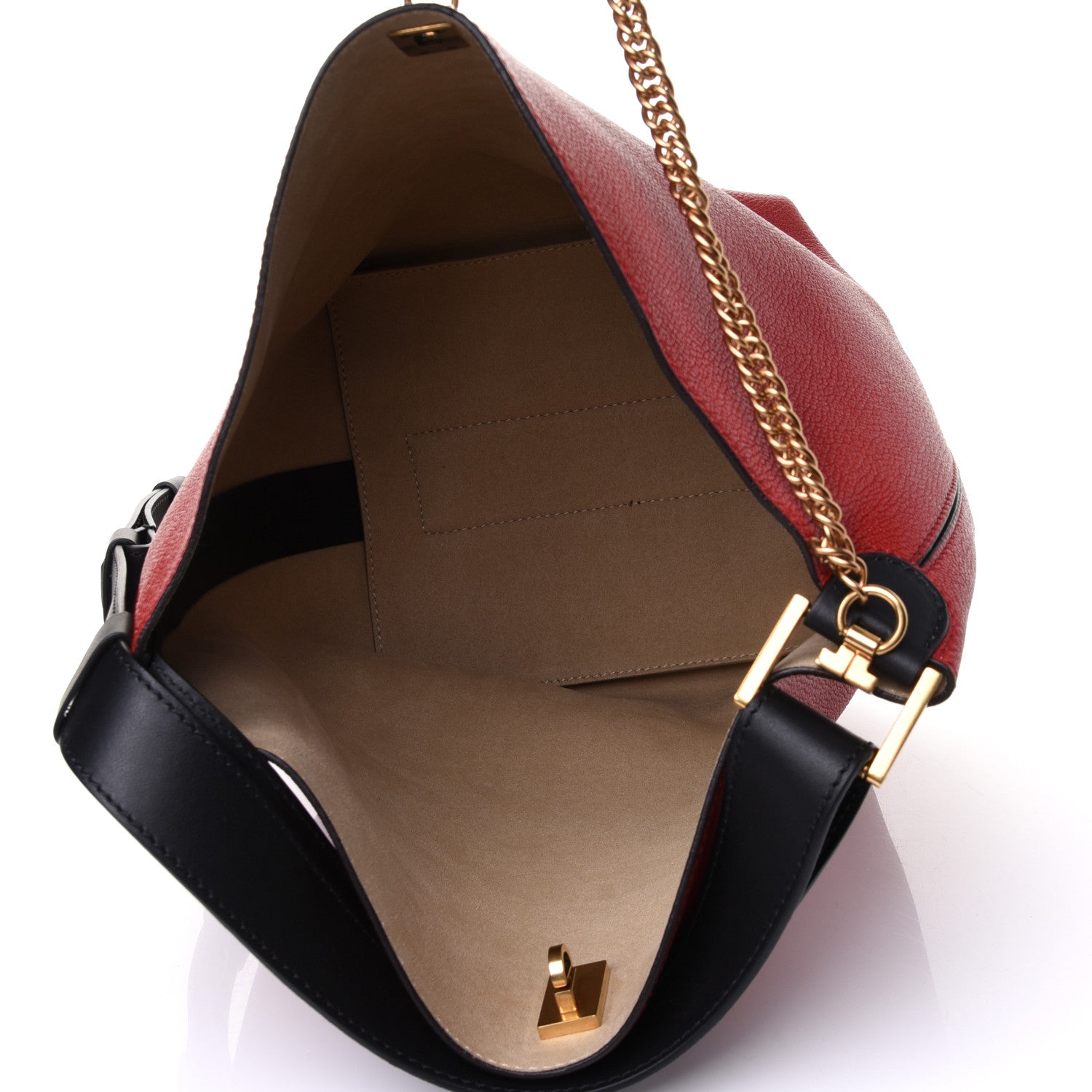 Givenchy Grained Calfskin GV Bucket Bag Bright Red 4 of 4
