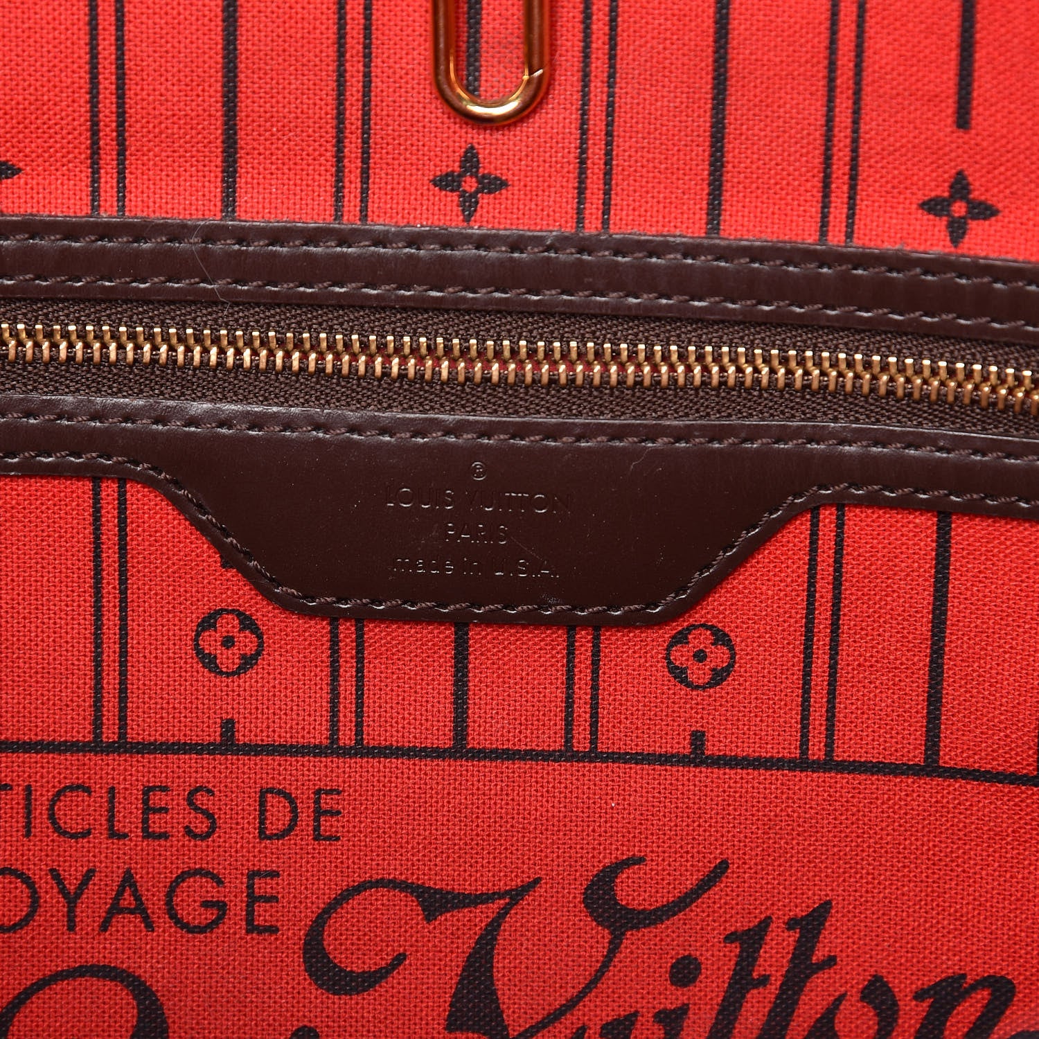 Louis Vuitton Damier Ebene Neverfull MM 6 of 10