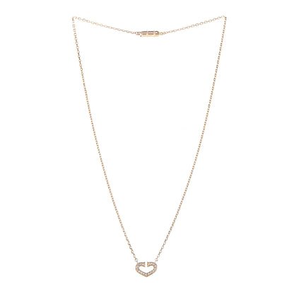 Cartier 18K Yellow Gold Diamond Hearts And Symbols Pendant Necklace 3 of 6