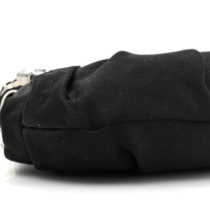 Prada Satin Crystal Clutch Black 9 of 9
