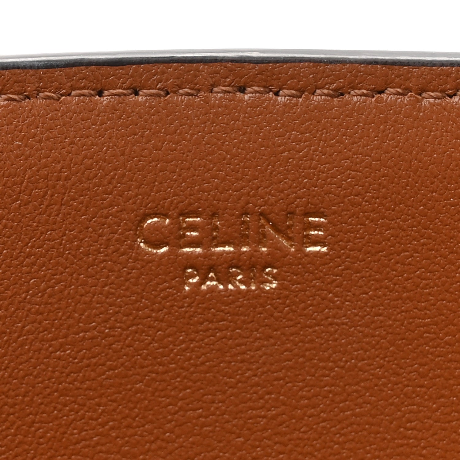 Celine Smooth Calfskin Triomphe Louise Bag Tan 7 of 12