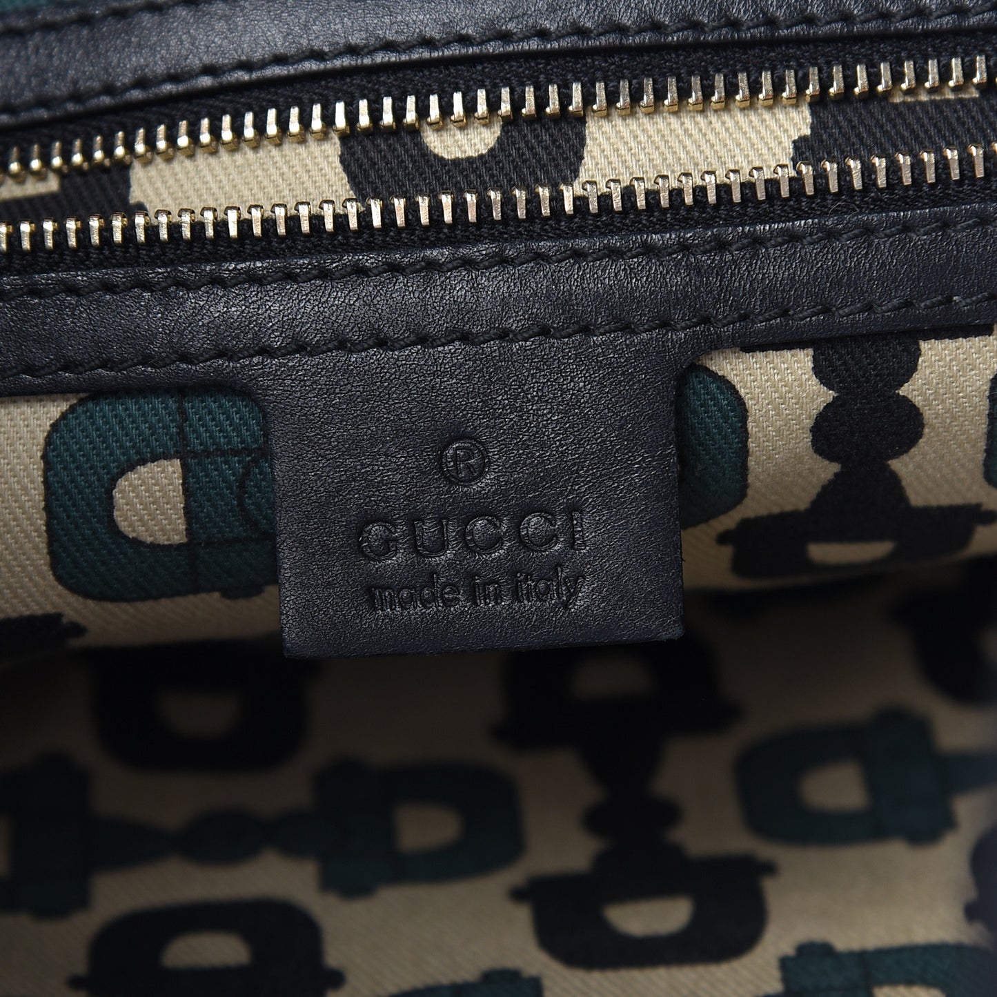 Guccissima Punch Hobo Black