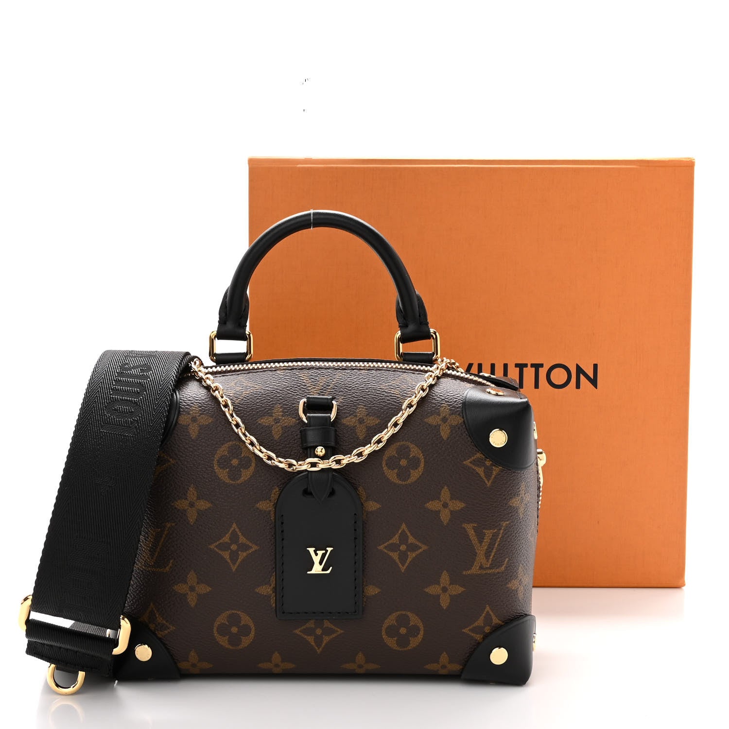 Louis Vuitton Monogram Petite Malle Souple Black 10 of 10