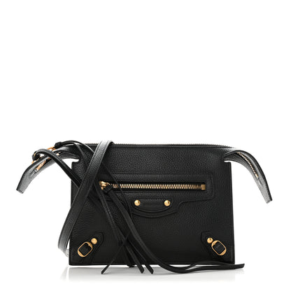 Balenciaga Grained Calfskin Neo Classic Gold Hardware Multipouch Black 1 of 11