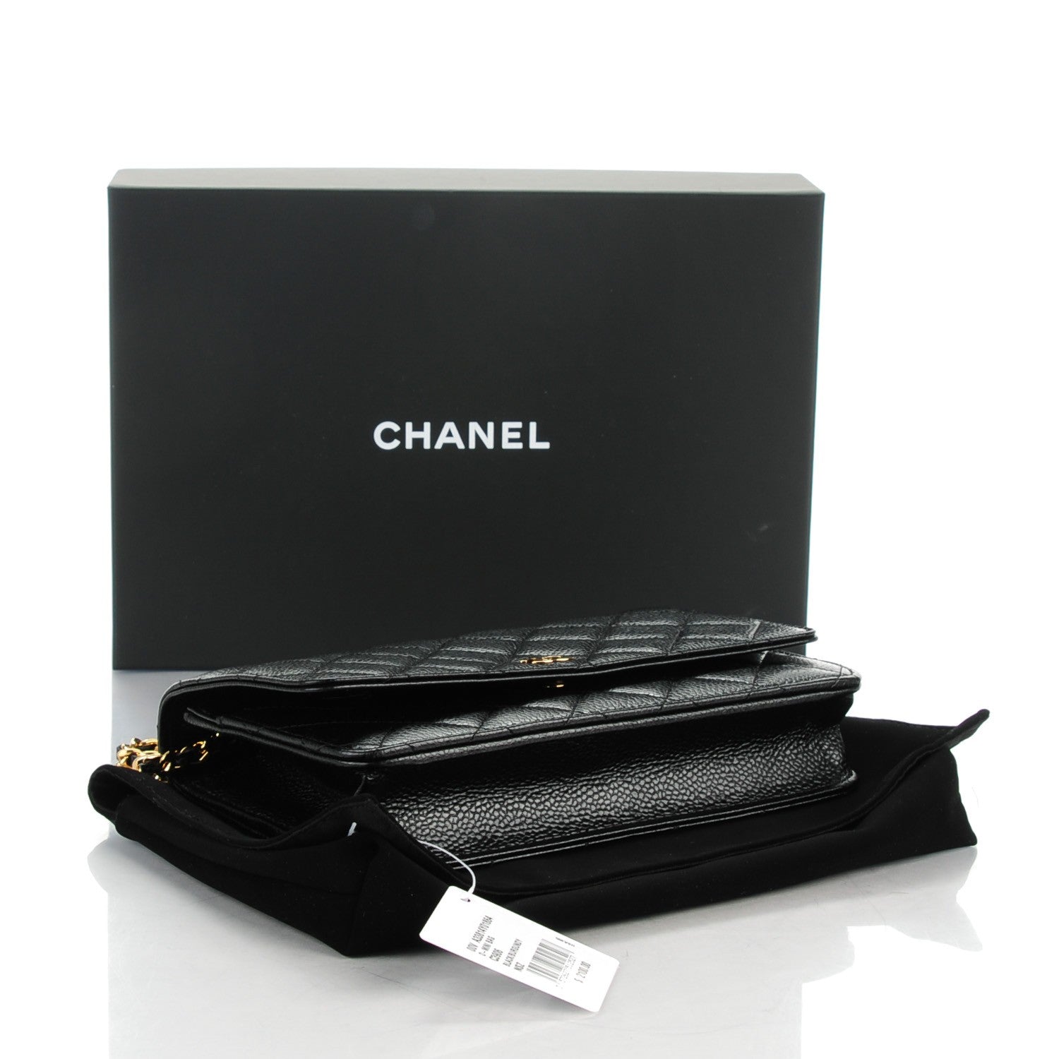 Chanel Caviar Quilted Wallet On Chain WOC Black 4 of 8
