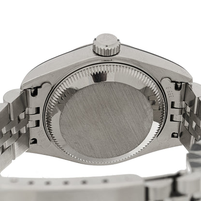 Rolex Stainless Steel 18K White Gold 26mm Oyster Perpetual Datejust Watch Silver Roman 79174 4 of 5