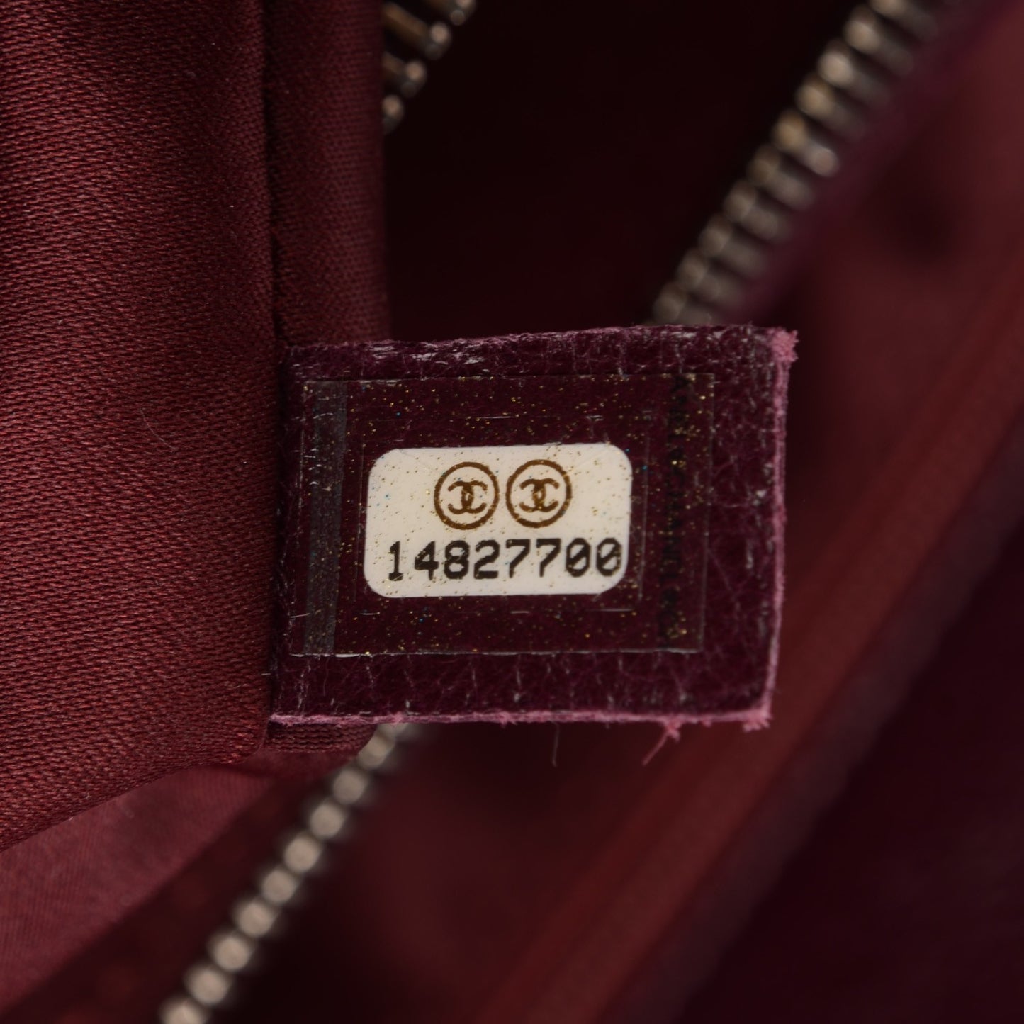 Glazed Calfskin On the Road Zip Tote Plum