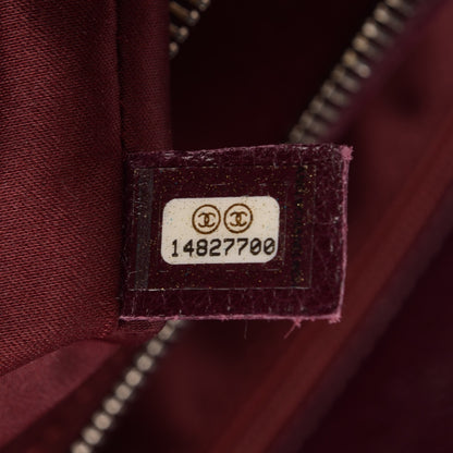 Chanel Glazed Calfskin On the Road Zip Tote Plum 7 of 7