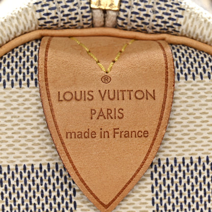 Louis Vuitton Damier Azur Speedy 30 7 of 12
