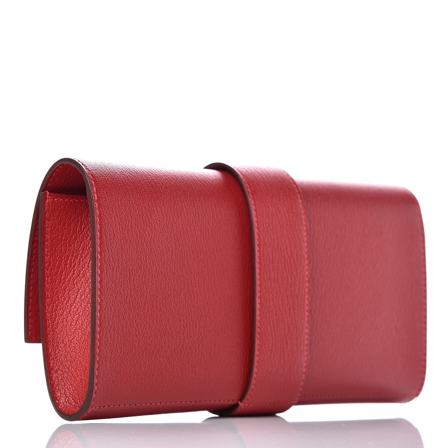 Hermes Chevre Mysore Medor 23 Clutch Rouge Casaque 3 of 11