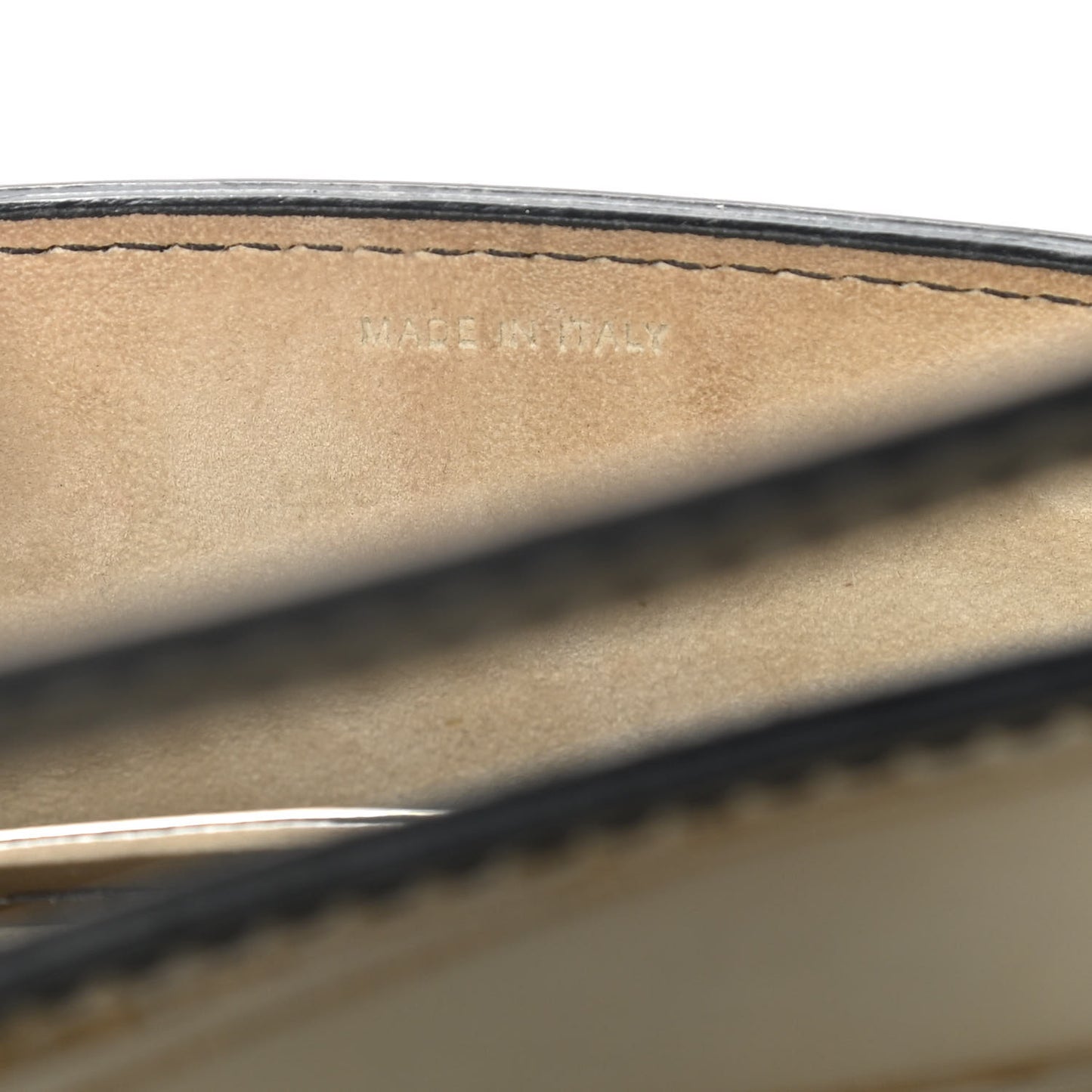 Metallic Calfskin J'Adior Chain Flap Bag Bronze
