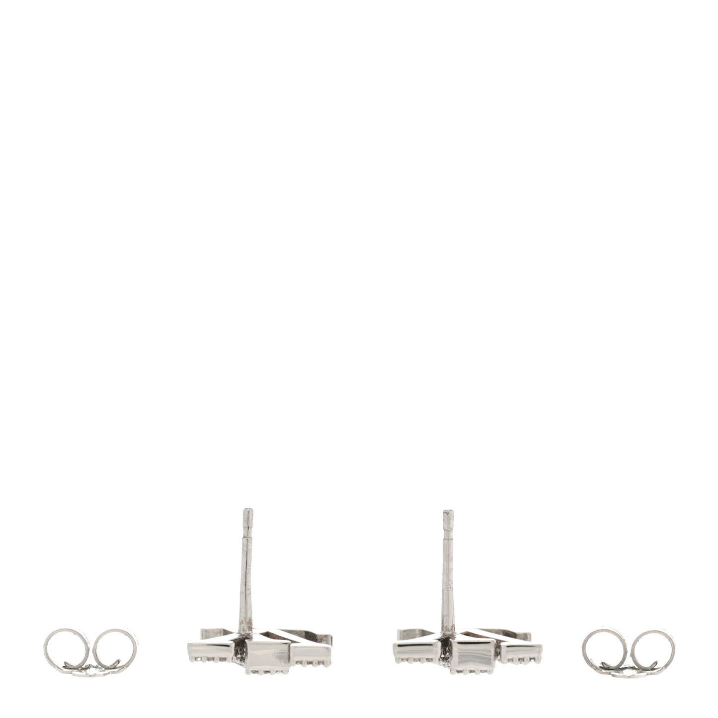 Crystal LV Iconic Earrings Silver