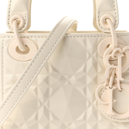 Christian Dior Calfskin Cannage Diamond Micro Lady Dior Latte 8 of 11