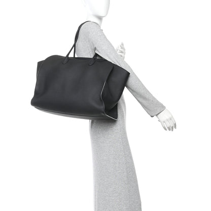 The Row Matte Grained Calfskin Marlo 17 Black 2 of 9